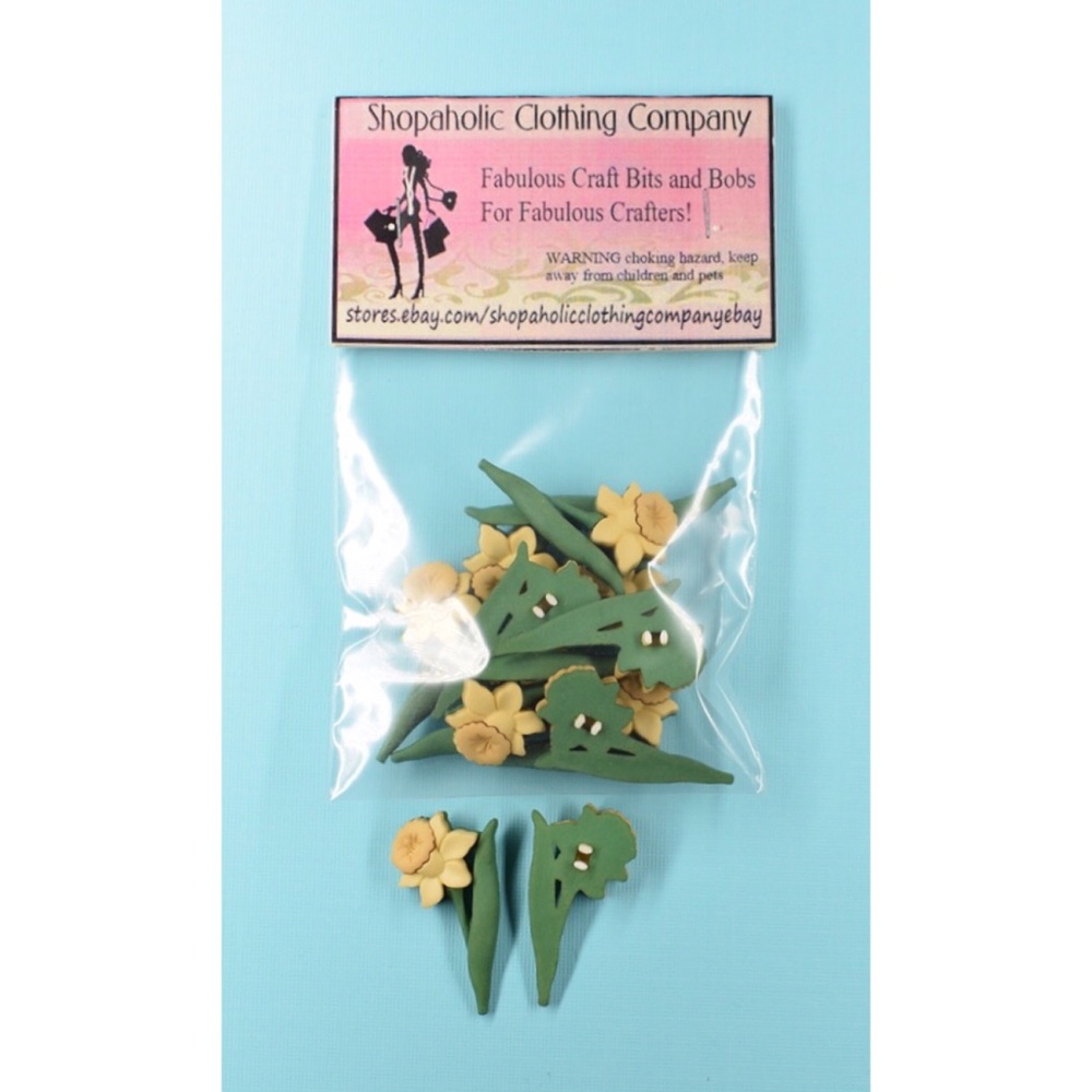 DAFFODIL FLOWERS Scrapbooking Embellishments NEW